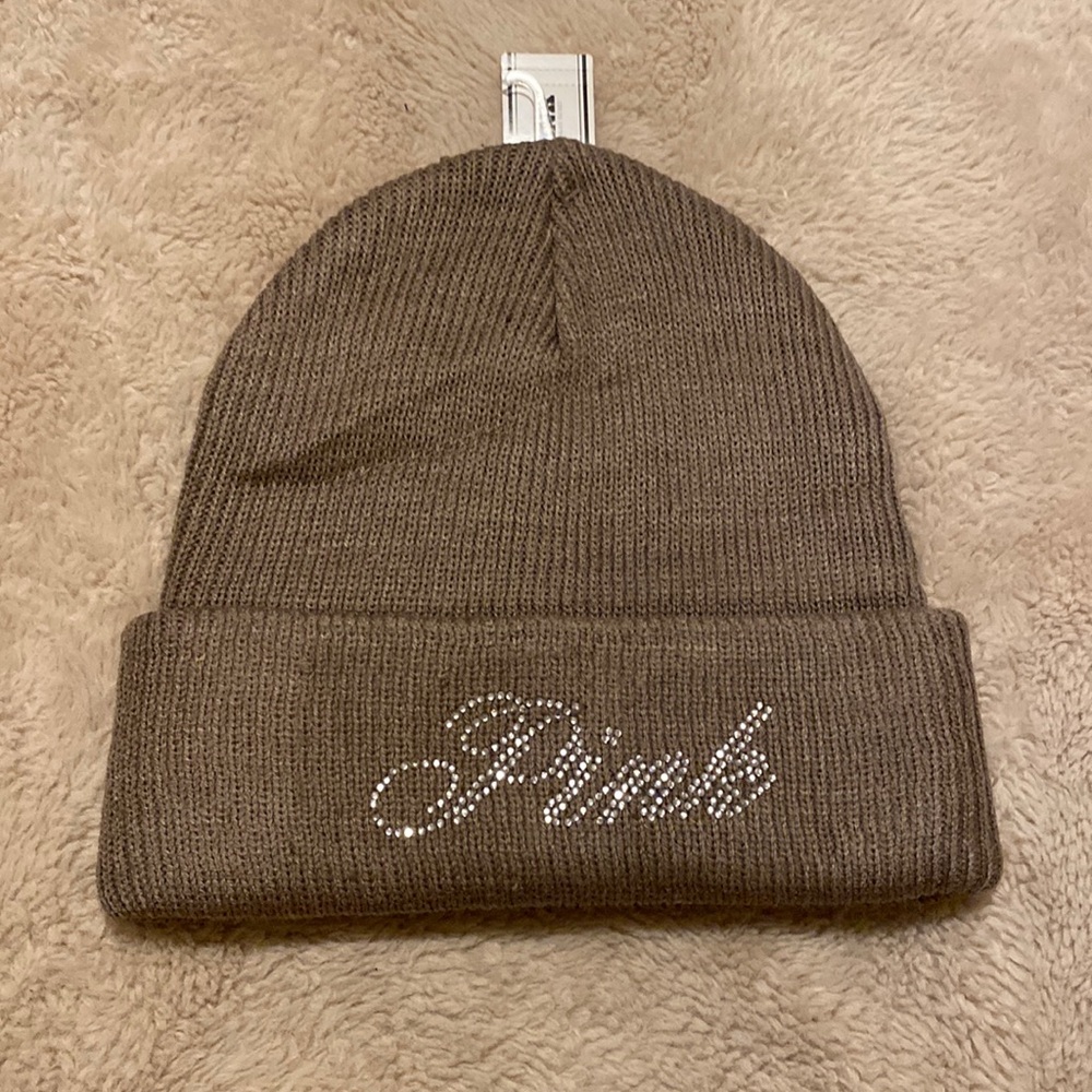 Victoria secreat pink beanie bling studded
